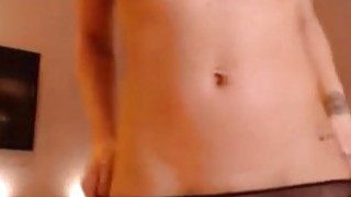 Sensual busty brunette hot fingering her pussy Thumbnail