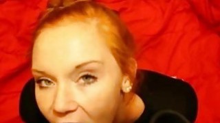 Amateur Redhead Eats his Cum Thumbnail