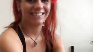Slutty amateur redhead gets her butthole widened by large dick Thumbnail