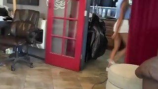 Tattooed Asian girlfriend riding long schlong Thumbnail