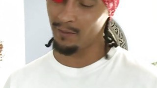 Horny blonde whore double penetrated by big black dicks Thumbnail