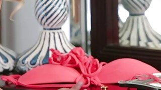 Hot blonde mature stepmom Cherie DeVile kisses and fingers teen Alli Rae pussy Thumbnail