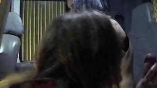 Threesome fucking with two hot babes and horny tow truck driver Thumbnail